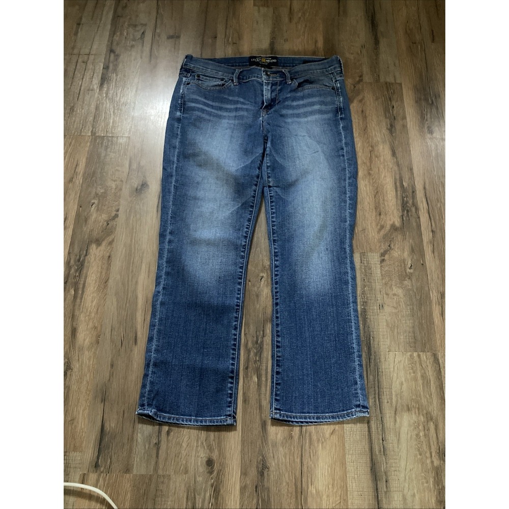 Lucky Brand Sweet'N Crop Denim Jeans Womens Size 8X29 Medium Wash Stretch - Picture 4 of 9